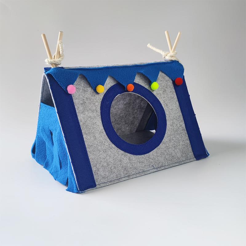 Product Introduction of Small Pet Nest Felt Tent Rabbit Nest Hamster House Hamster Cage Large Guinea Pig Cage Guinea Pig Small Animal Bed Accessories 4
