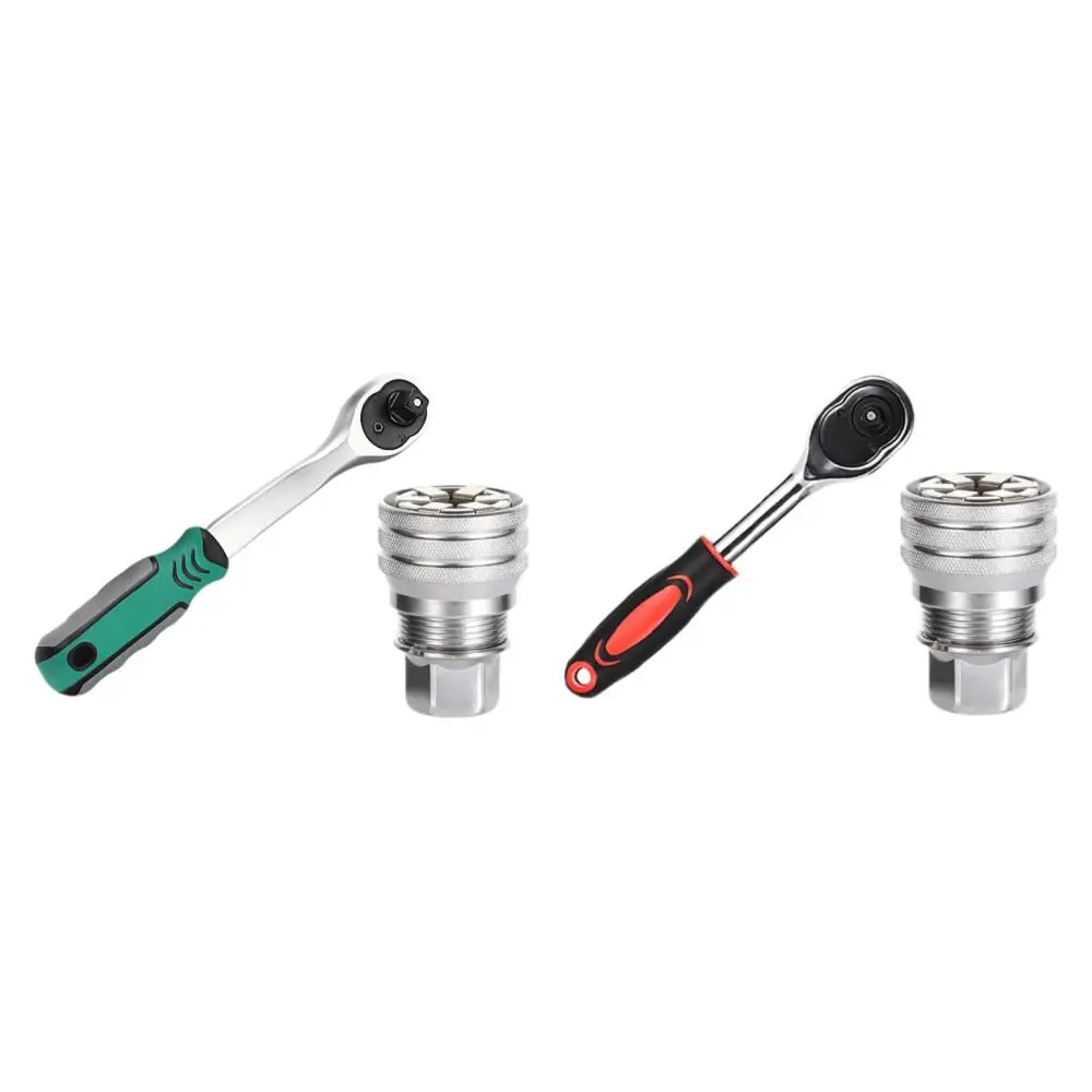Extendable Ratchet Wrench 10-19mm Hand Tool Steel Adjustable Socket Wrench