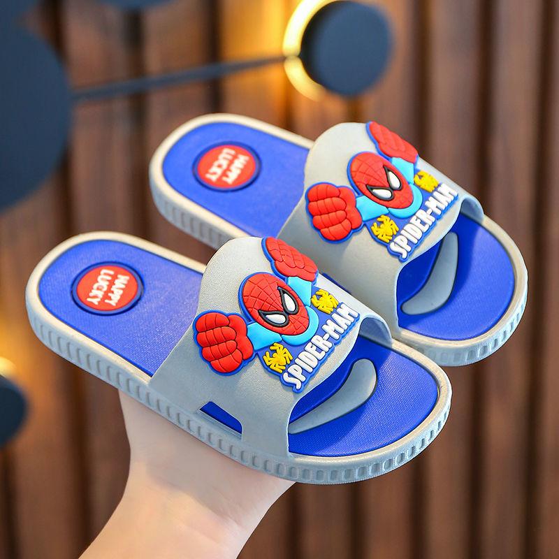 Product Introduction of รองเท้าแตะเด็ก สำหรับเด็กผู้ชาย เหมาะสำหรับฤดูร้อน ใช้ในบ้านในร่ม กันลื่น เหมาะสำหรับห้องน้ำ พื้นนุ่ม ดีไซน์สไปเดอร์แมน รองเท้าแตะเด็กผู้ชาย 1