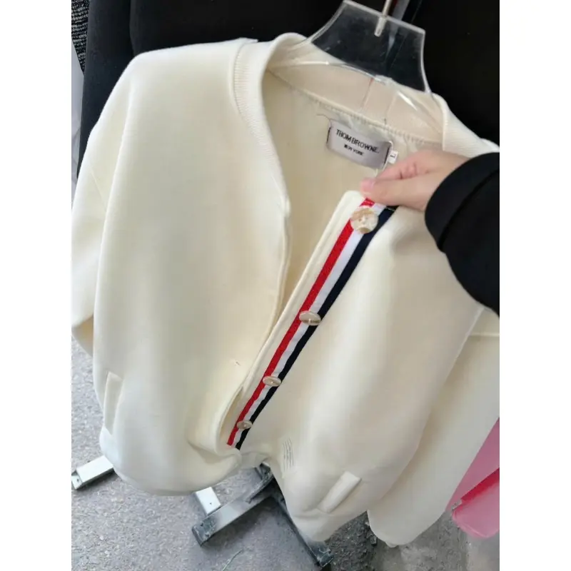 Áo Bomber Thome Dáng Croptop Áo Khoác Ngoài Cadigan Siêu Xinh, Áo Khoác Cadigan Thome Siêu Xinh Cực Hot Mẫu Mới 2025 3