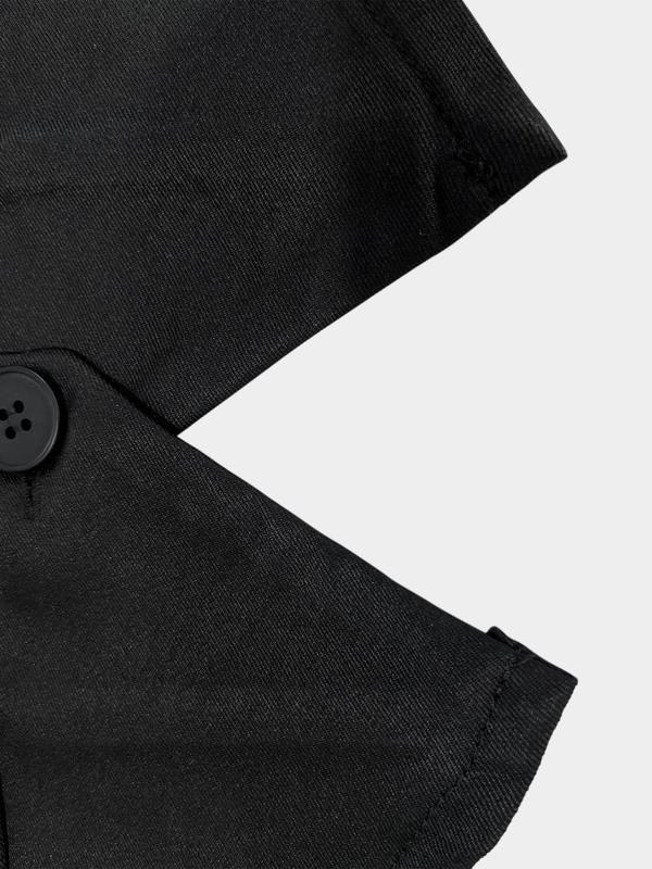 Women's Solid Backless Button Front Vest Jacket, Casual V Neck Sleeveless Outerwear for Spring & Fall, Ladies Clothes for Daily Wear 6