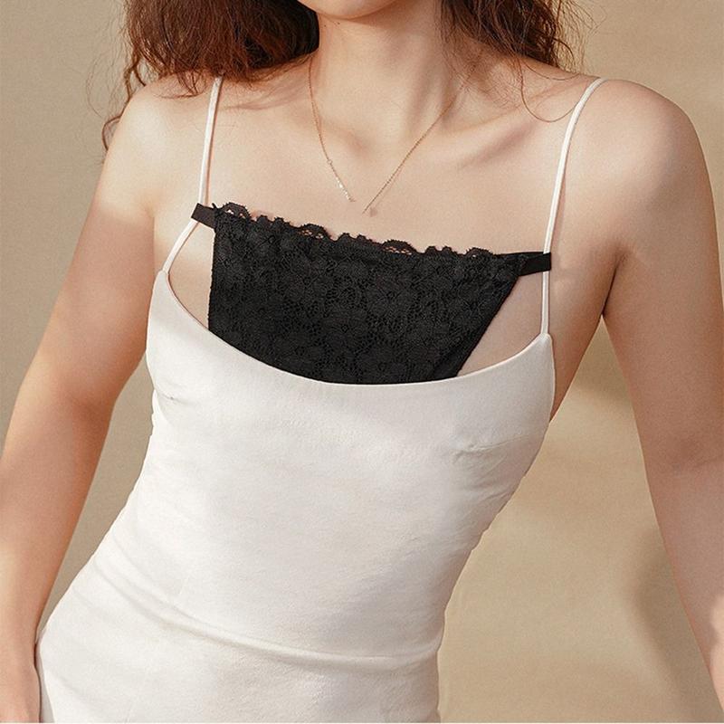 Baju Tiub Anti Silau, Lapisan Berganda Nipis, Renda, Penutup Dada Halimunan, Baju Tiub Tindanan, Penutup Dada, Sesuai untuk Gaun, Untuk Perempuan Tops 6