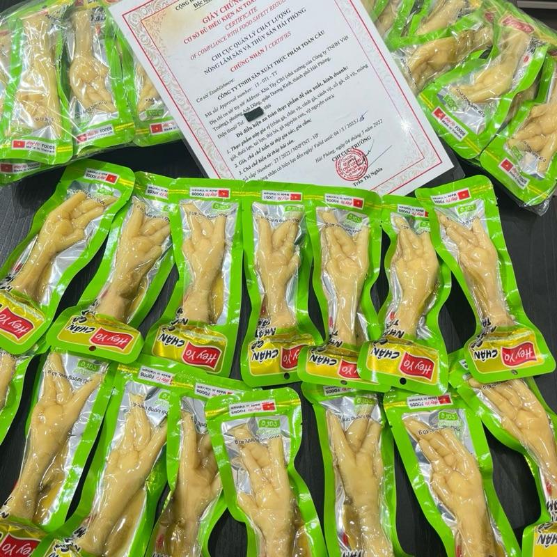 60 chân gà cay hey yo ngâm ớt xanh hàng VN - đảm bảo ATTP
