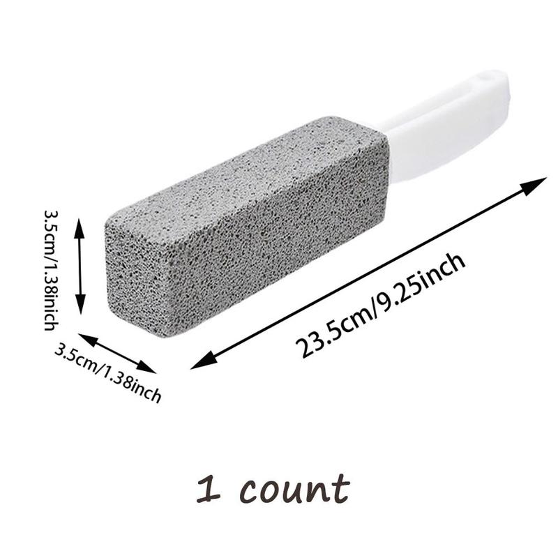 Pumice Toilet Cleaning Brush, 1/2/5 Counts Plastic Toilet Stain Bathroom Scar Cleaning Brush, Yellow Scale Powerful Pumice Brush 1