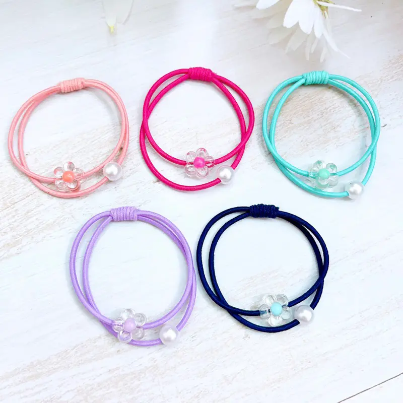 [GIẢM 15% ĐƠN TỪ 75K Dây buộc tóc hoạ tiết xinh xắn nhiêu màu quà tặng ngẫu nhiên co giãn