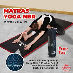 Matras Yoga Alas Senam Yoga Mat Empuk Elastis Alas Senam Waterproof Anti Slip 027-5