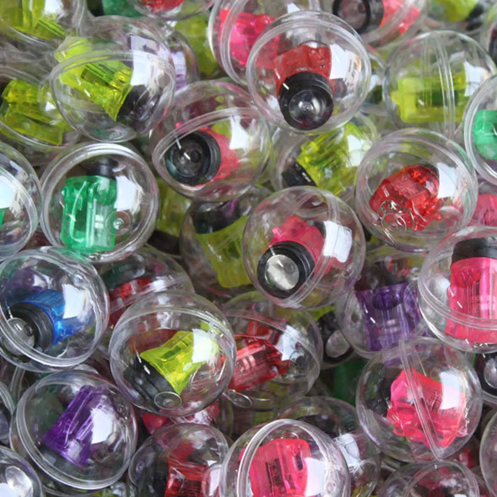 Transparent Empty Plastic Ball Capsules Toys Vending Machine Eggshell Tiny Container Making Things Model