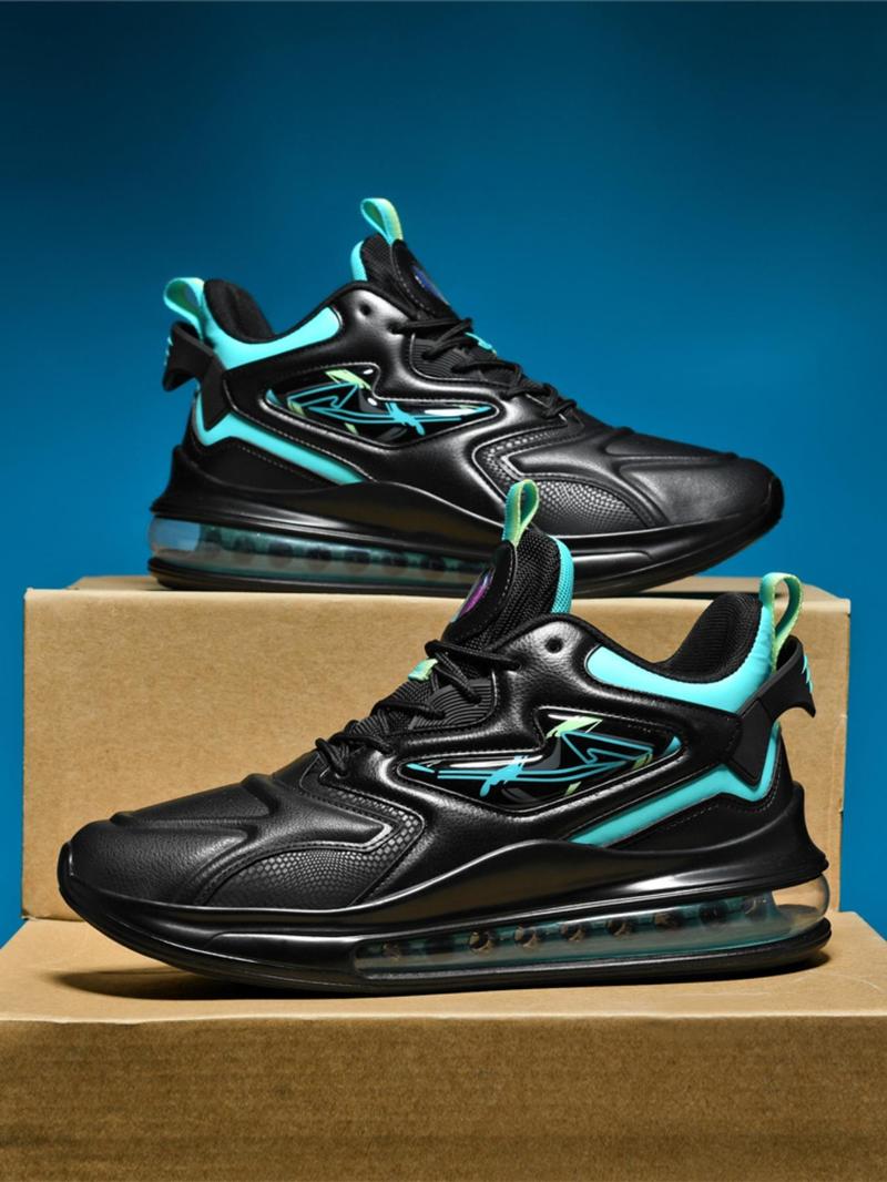Product Introduction of Men's Sporty Lace Up Sneakers, Casual Comfortable Breathable Running Shoes, Trendy All-match Anti-slip Sneakers for Daily Wear, Trainer 7