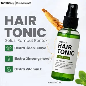 Hair Tonic Penumbuh Rambut Dan Vitamin Pelurus Rambut Alami Pria Dan Wanita Isi 60ML