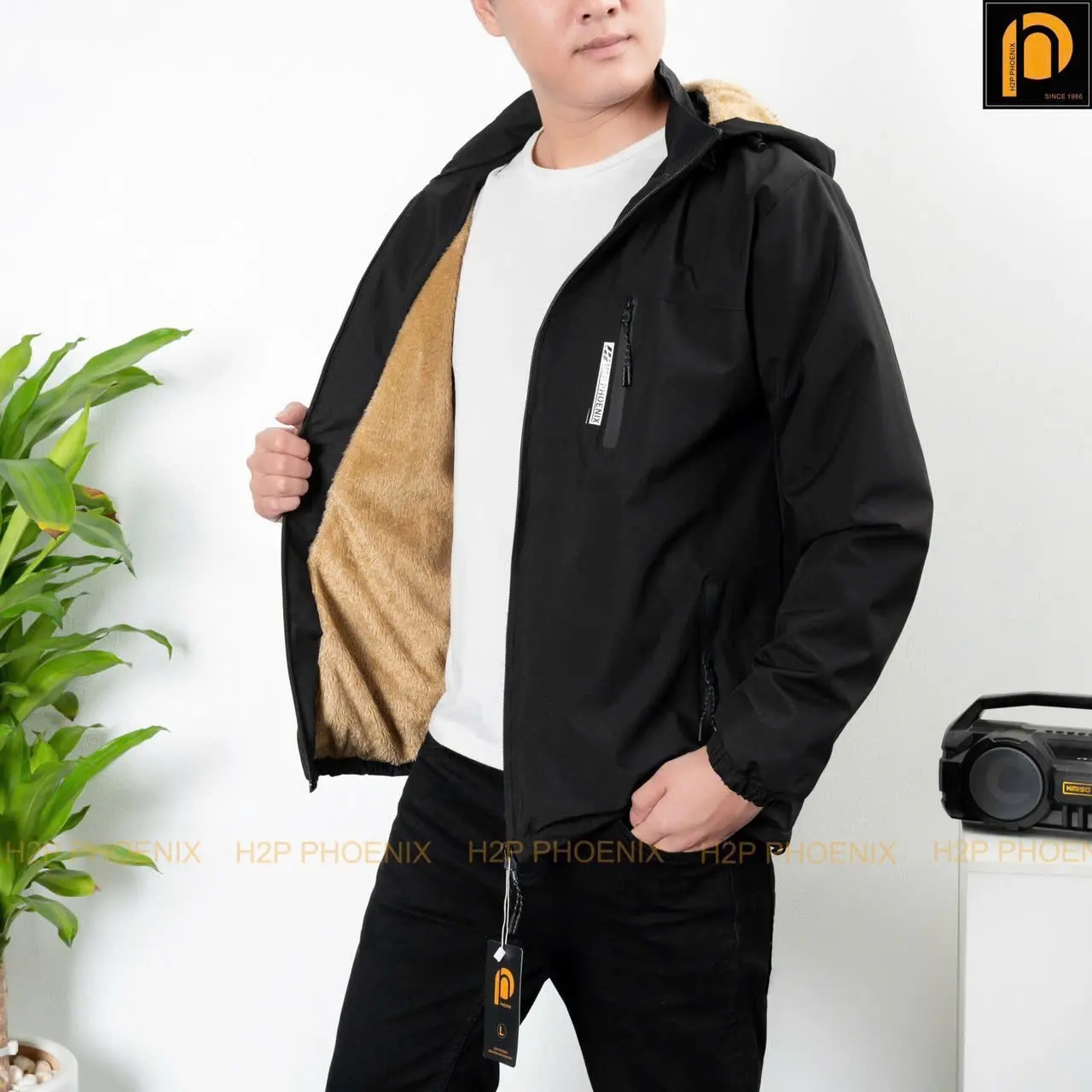 Áo khoác 3 khoá lót lông nam nữ dày dặn giữ ấm cơ thể Menswear Jacket