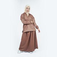Gambar LINCURT - Doctor Scrub's Set Baju OK Rok Lengan Panjang series 'Julia Skirt' - Hunter Green, XS dari Lincurt Kota Bandung 4 Tokopedia