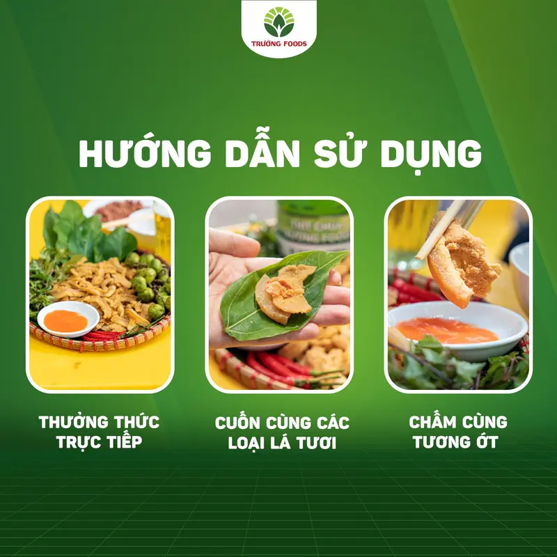 Trường Foods Combo 3 Thịt Chua Bì Sần Sật 180g/Hộp 8