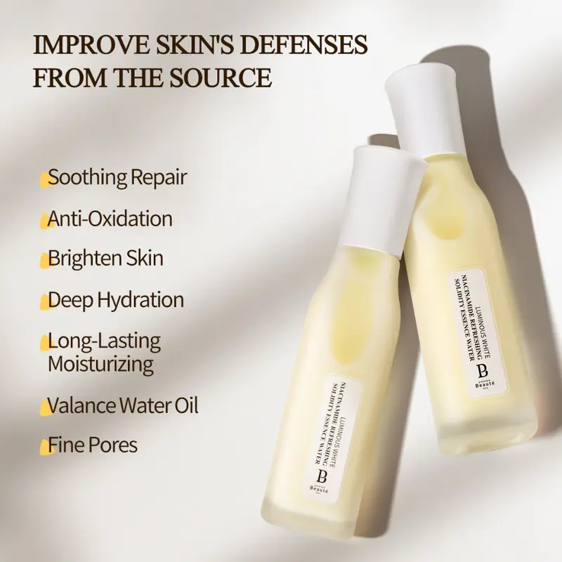 ⁠[Exclusive Skin Solutionist] TRIPLE PACK Premiere Beaute Luminous White 5% Niacinamide Refreshing Solidity Essence Water - Perawatan Wajah 3in1 Toner Serum Moisturizer 3 X 120 ml 1