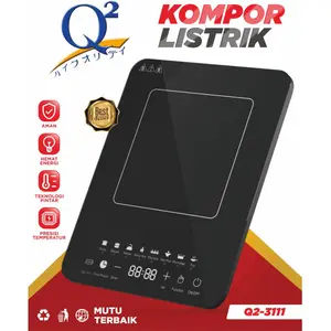 Kompor Listrik Q2 3111 - Kompor Induksi 800 Watt Hemat Listrik