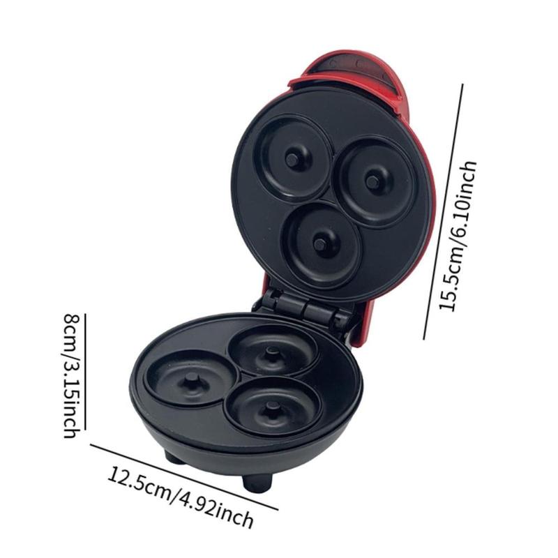 Mini Waffle Maker Sandwich Waffle Machine Nonstick Quick Heat Versatile Panini Press for Desserts Pancake Burgers Sandwich Steak 2