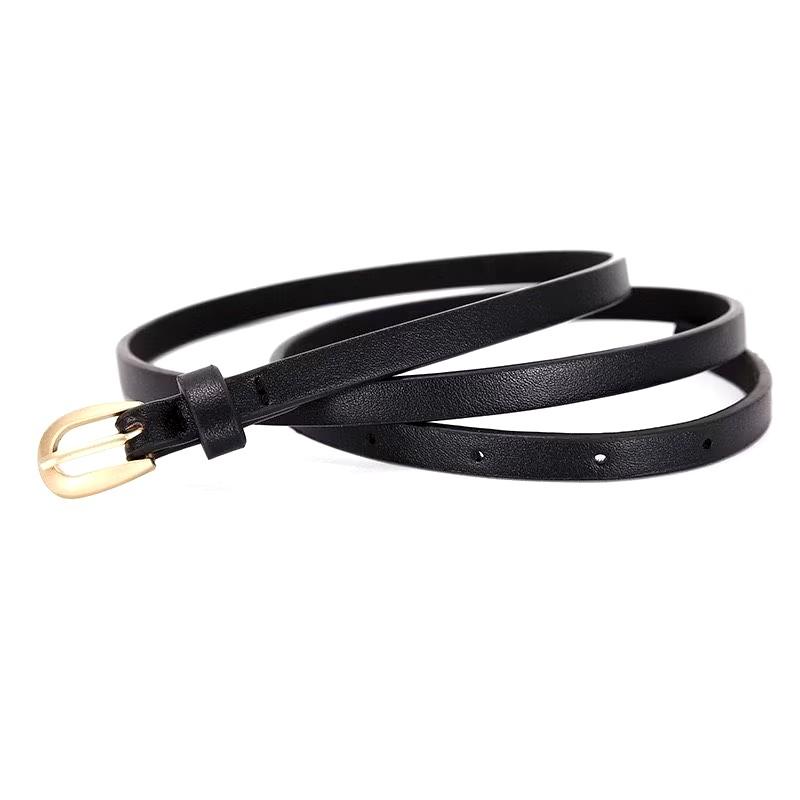Product Introduction of Thắt lưng Da PU dây 1cm nhiều màu IB3 khóa đơn giản thanh lịch cho Nữ phong cách Dễ Thương 1