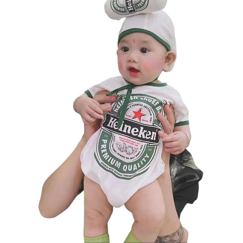 [Kèm nón , Không vớ ]]Body Kenn chất liệu tăm lạnh co giãn tốt cho bé 3-15kg Hena Baby Wear Kem bososinh