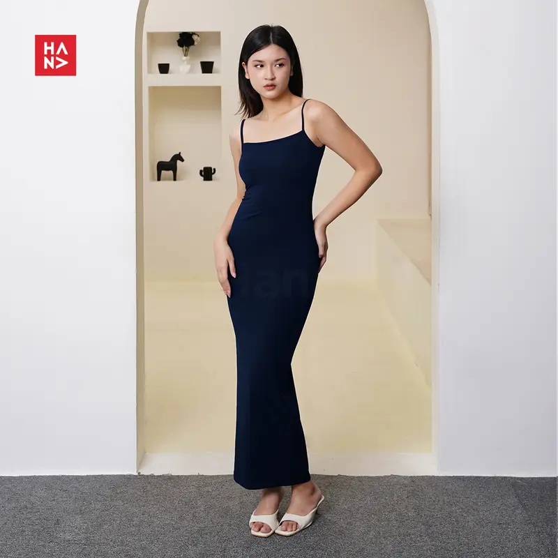 Hana Fashion - Natalie Long Dress/Dress Panjang Bodycon - CD163 Casual Dress Wanita High Top 5