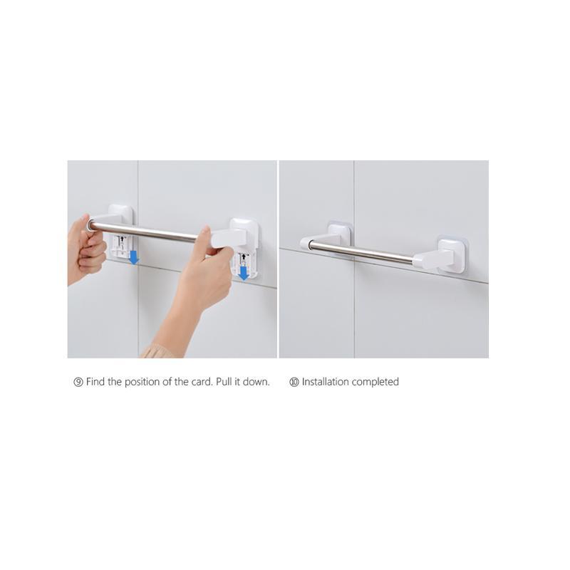 Product Introduction of Kitchen Roll Holder, 1 Count Self Adhesive Wall Mounted Tissue Holder, Durable Storage Rack for Kitchen Bathroom, Home Organizer 8