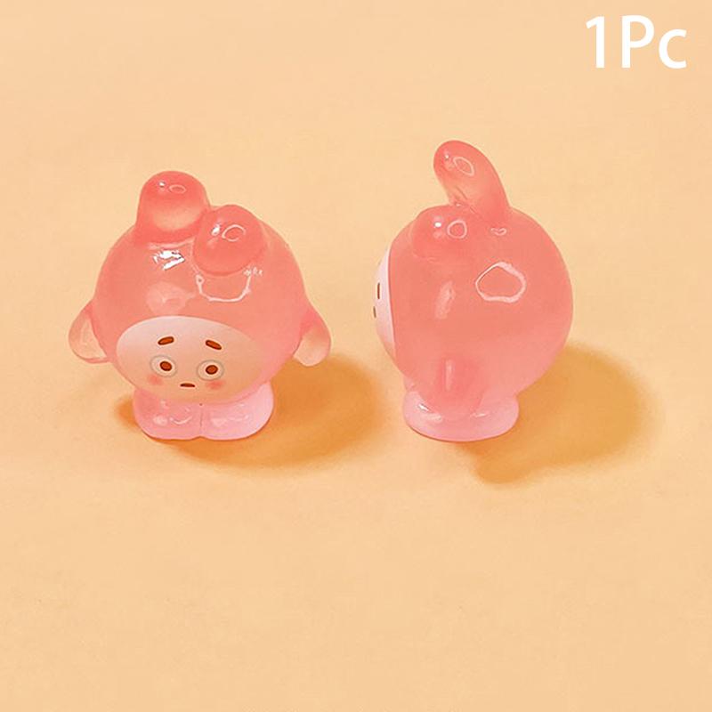 Product Introduction of 1Pc Mini Luminous Cartoon Micro Ornaments Miniature Animal Potted Decoration Home Micro Landscape Accessories 22