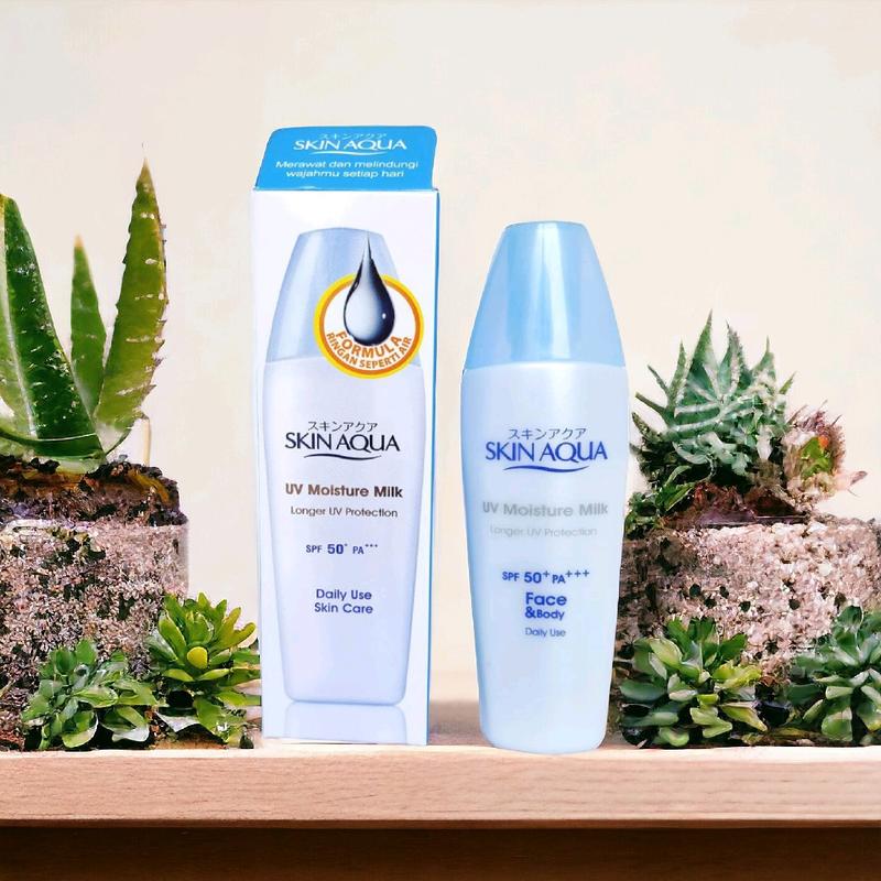 Skin Aqua UV Moisture Milk SPF 50+ PA+++ 40gr Semua Jenis Kulit Wajah Mencerahkan 2