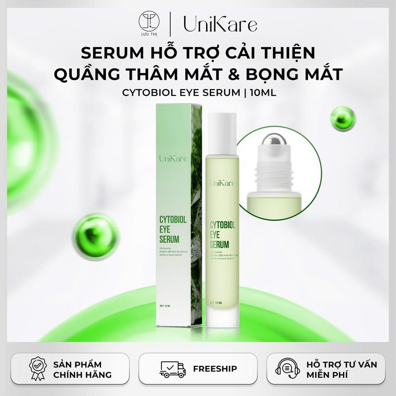 Serum Hỗ Trợ Cải Thiện Quầng Thâm Và Bọng Mắt CYTOBIOL EYE SERUM 10ML UNIKARE Dành Cho Mắt Nam Nữ