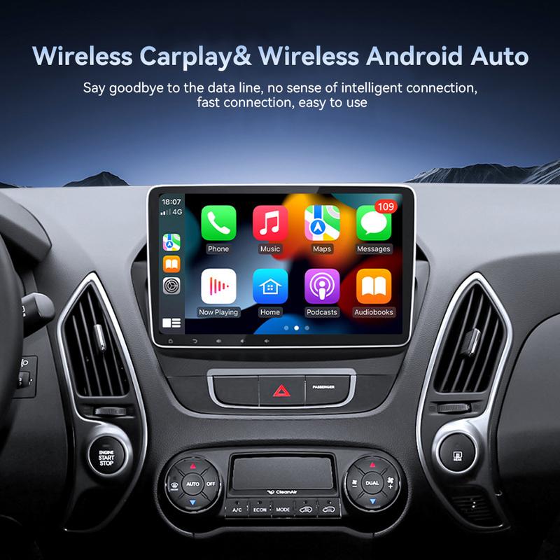 Hộp Android Auto, Thiết Kế 2 Trong 1 Không Dây Carplay AI Box, Cắm Và Chạy, Áp Dụng Cho Ô Tô, Chuyển Đổi Carplay Có Dây Nguyên Bản Thành Không Dây, # 475317 2