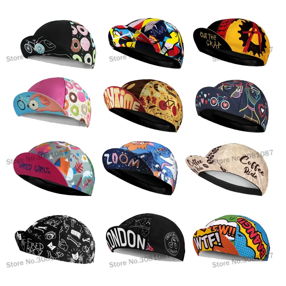 Cycling Caps Funny Ride Hat Bike Headwear Men And Women Full Sublimation Cycling Cap