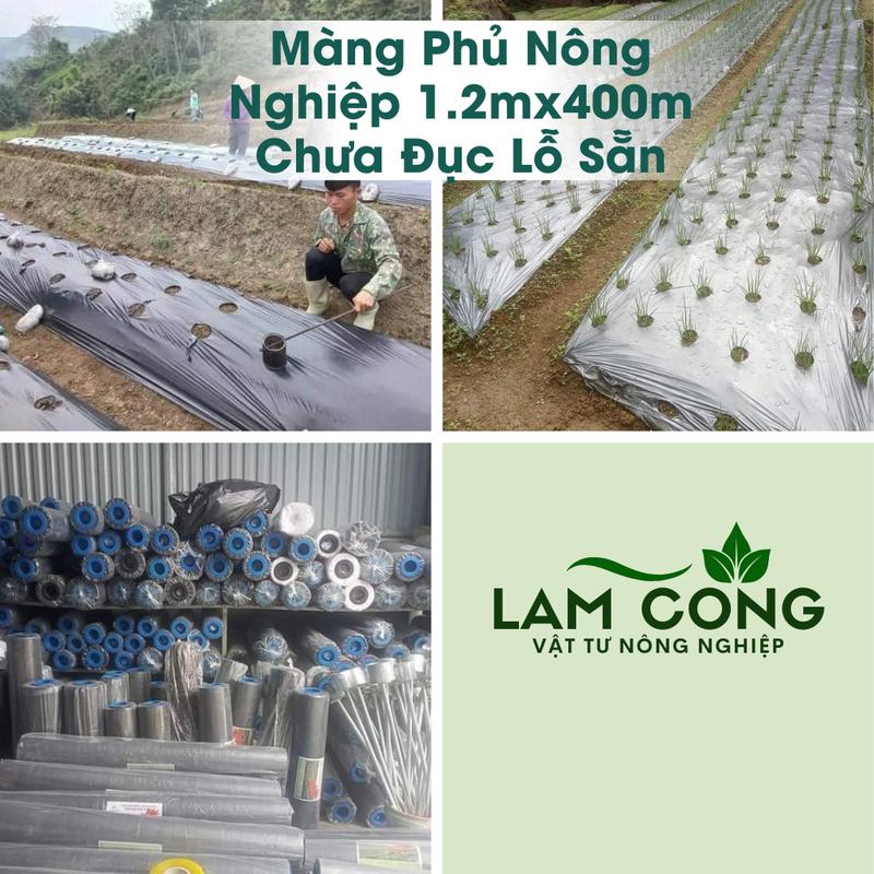 Màng Phủ Nông Nghiệp 1.2mx400m Chưa Đục Lỗ Sẵn