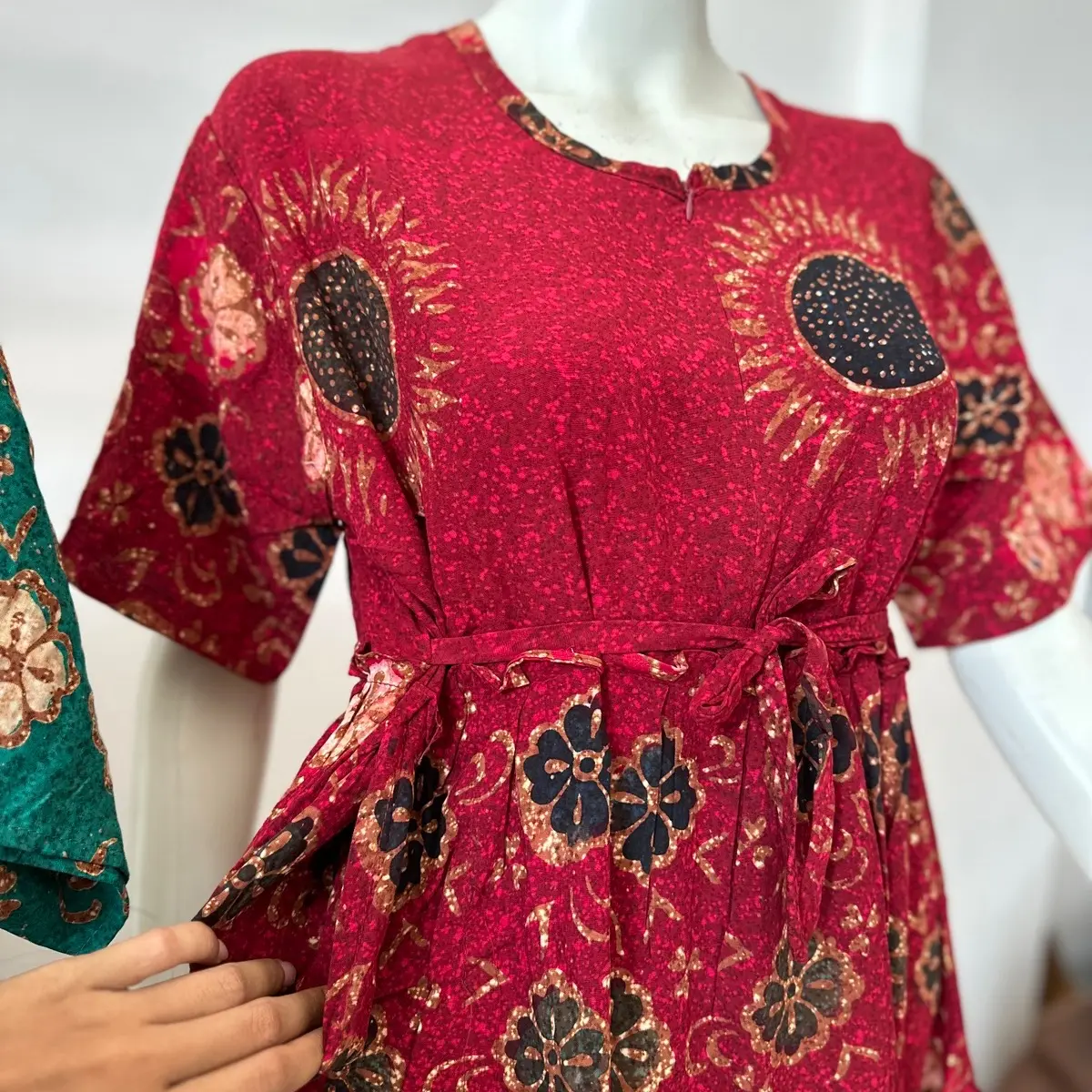 Home dress SALWA premium rayon batik cap