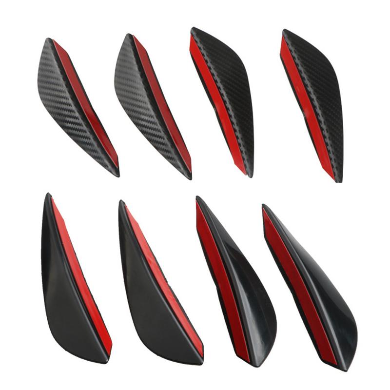 Product Introduction of 4Pcs Car Front Bumper Lip Decoration Diffuser Shunt Fin Body Spoiler Canard Universal Auto Modified Canard Exterior Parts #448240 31