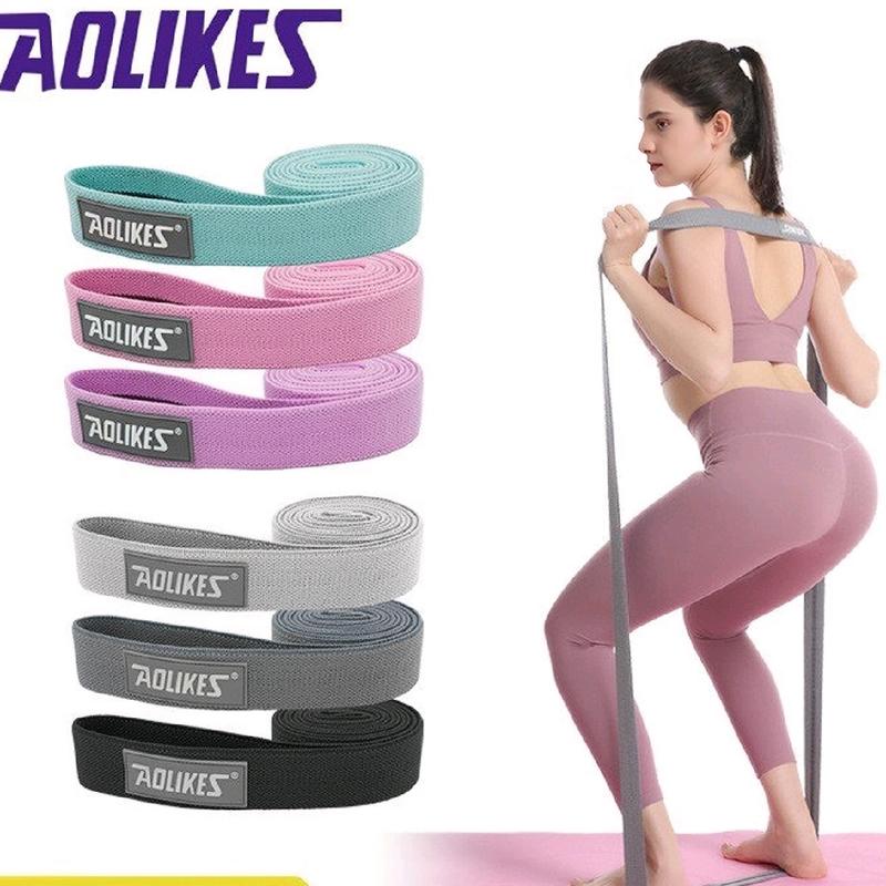 Bộ 3 Dây Power Band Vải Kháng Lực Toàn Thân Aolikes Chính Hãng Dây Kháng Lực Cao Su Tập Yoga Tập Thể Dục Gym