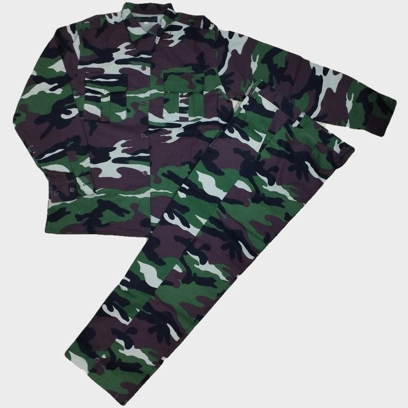 Set bộ quần áo lao động- quần áo bảo hộ lao động nam nữ rằn ri đặc công Menswear Kaki