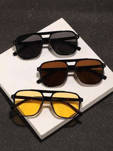 Lentes de sol aviador estilizados para hombre, diseño de marco colorido, perfectos para actividades al aire libre y uso diario, accesorios de moda para la vista