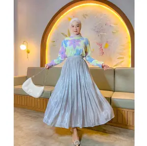 ROK SHIMMER SILK | SHIMMER SKIRT | SHIMMER POLOS Dewasa Wanita