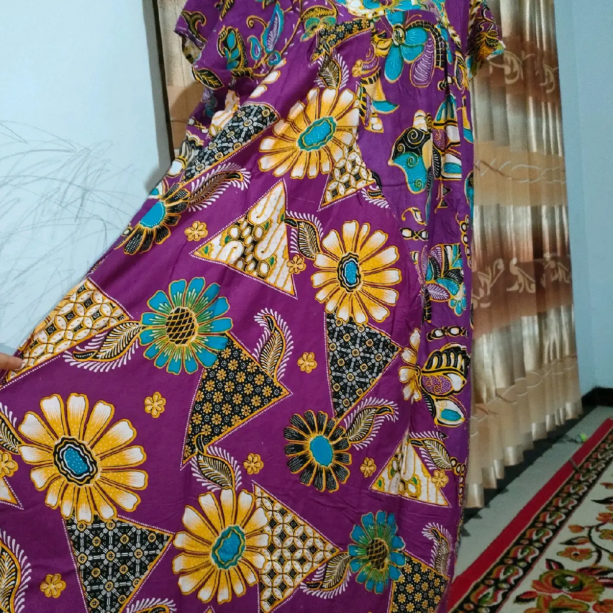 Daster kencana ungu sambung 75rb dapat 2