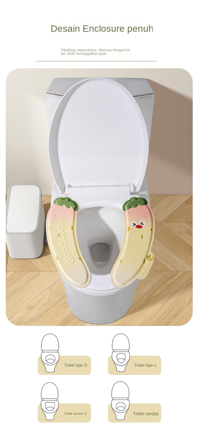 Product Introduction of Bantal toilet aromaterapi stroberi baru nyaman, universal di semua musim, dan dudukan toilet musim dingin rumah tangga dapat ditempelkan dan dicuci 7
