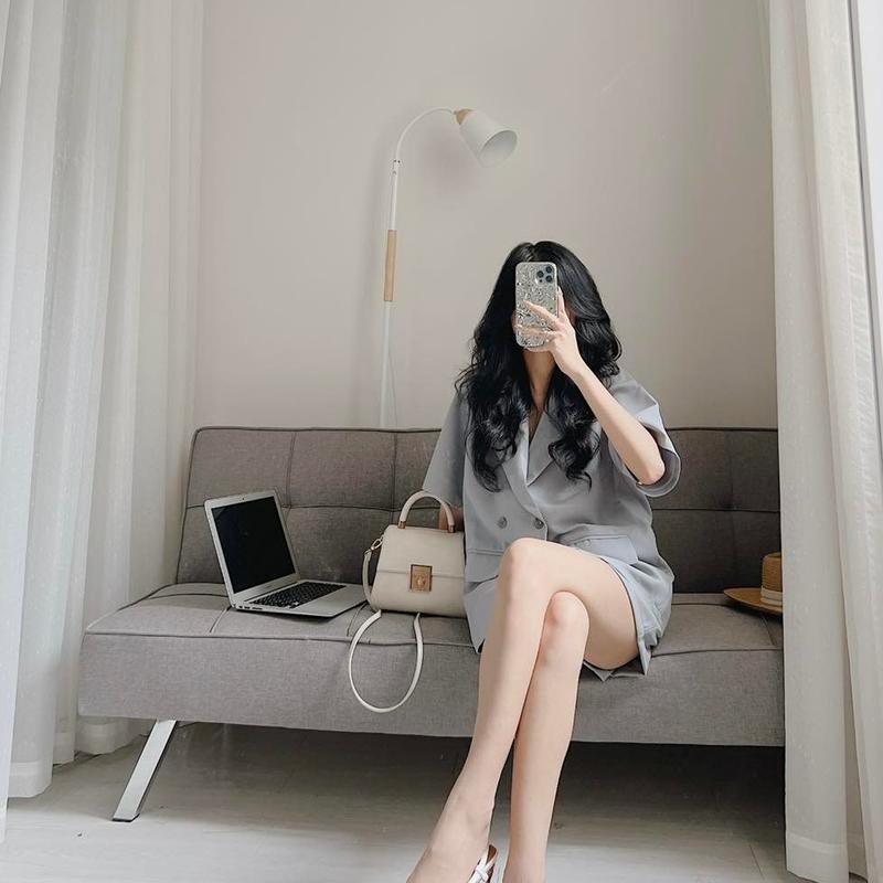 Set blazer cộc 4 khuy Samhyewear