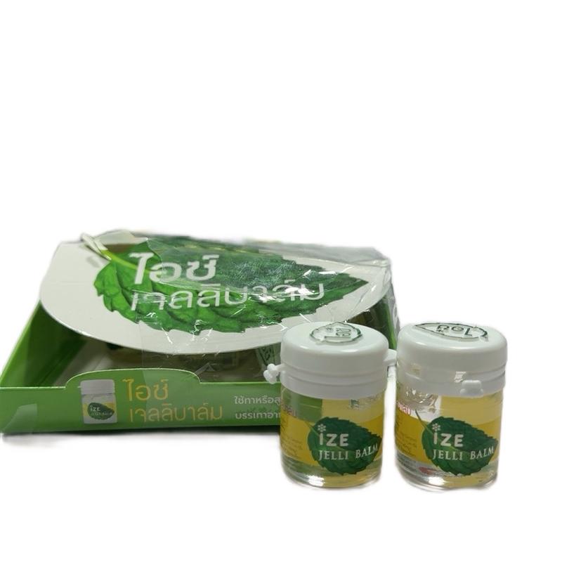   2 Hủ   Dầu Gió Hít Thông Mũi Bạc Hà IZE JELLI BLAM  Thái Lan 