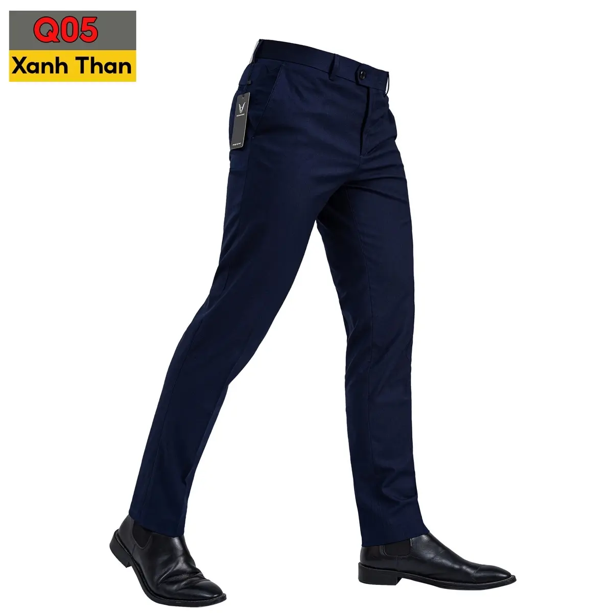 Quần Âu Nam Slimfit Màu Xanh Than - Q05