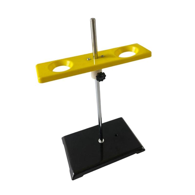 Funnel Support 2 Holes Easy to Use Multifunctional Stable Adjustable Chemistry Teaching Equipment Funnel Rack Funnel Holder 3