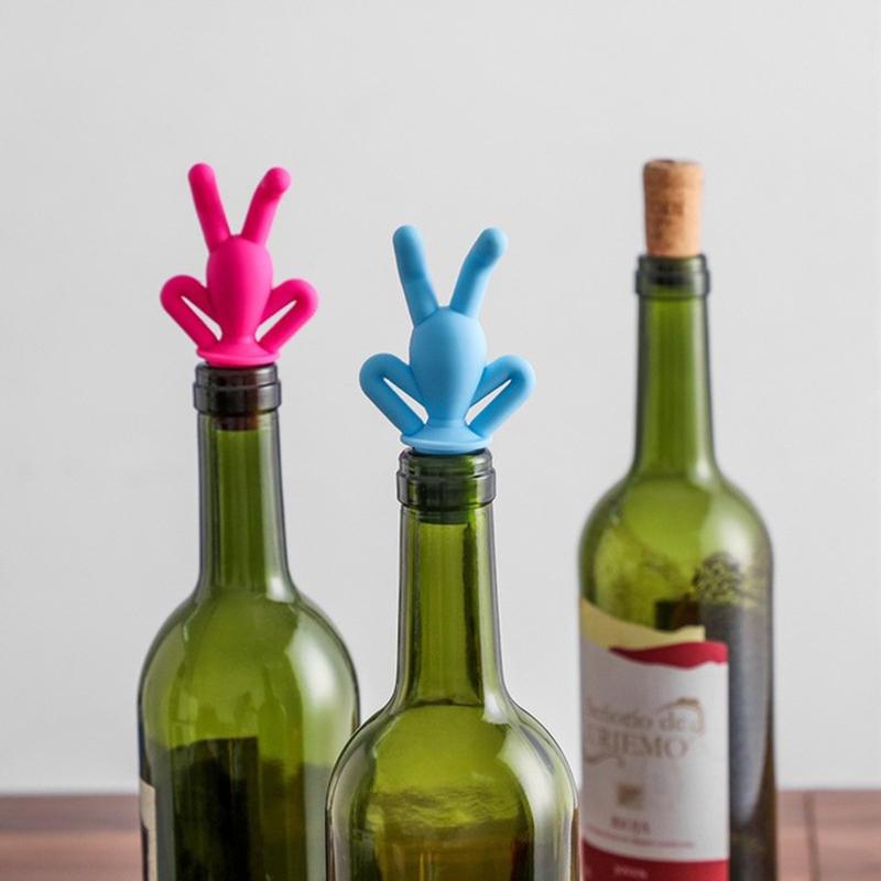 Gourd-shaped wine bottle stopper creative silicone sealing bottle stopper 1