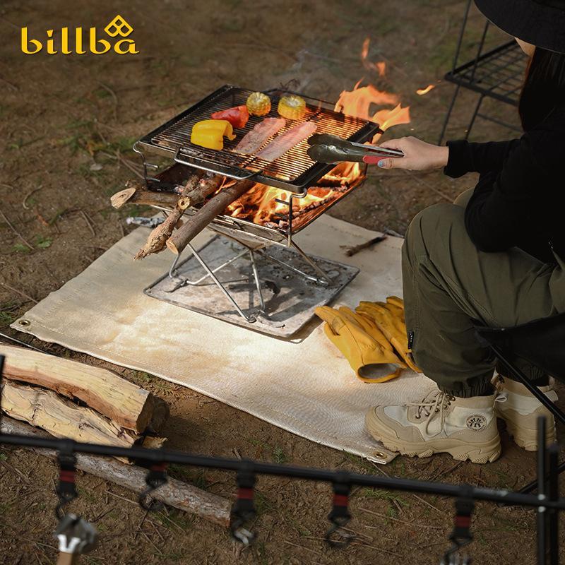 Product Introduction of Billba Outdoors - Thảm cách nhiệt chống cháy sợi thuỷ tinh dùng lót lò nướng BBQ cho các chuyến du lịch dã ngoại cắm trại 24