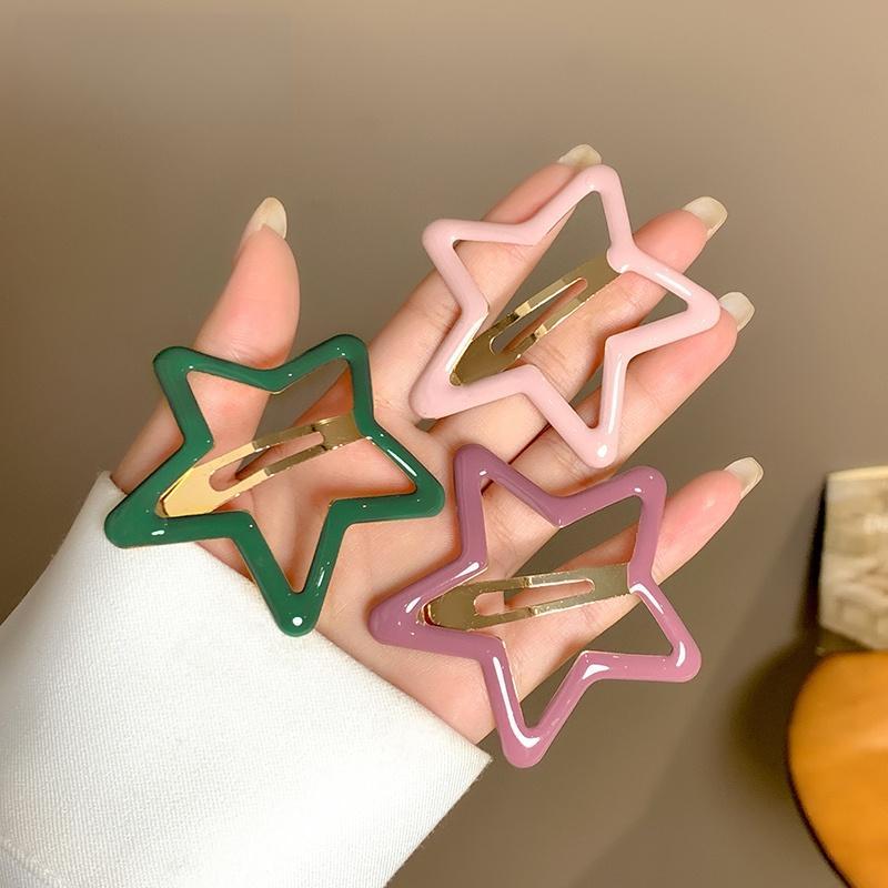 Product Introduction of Bộ Kẹp Tóc Ngôi Sao, Dành Cho Nữ, 5 Chiếc, Kẹp Hình Ngôi Sao Năm Cánh, Cỡ Lớn 2