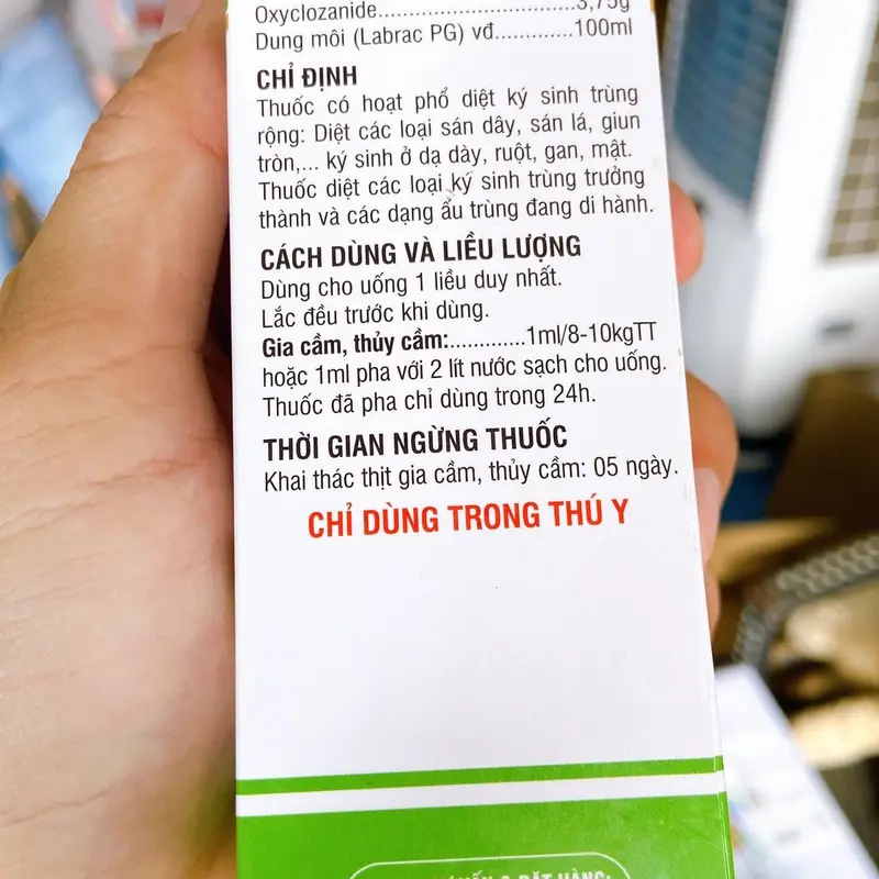 Alben Fort thuốc tẩy giun sán, giun tròn, giun dẹp dạng nước siêu đậm đặc cho gia súc gia cầm 100ml 4