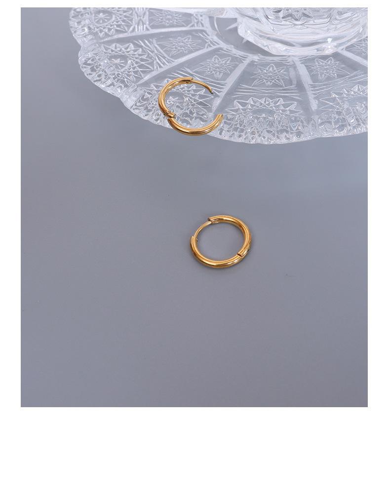 Product Introduction of Simple and versatile circle earrings,Elegant earrings 4