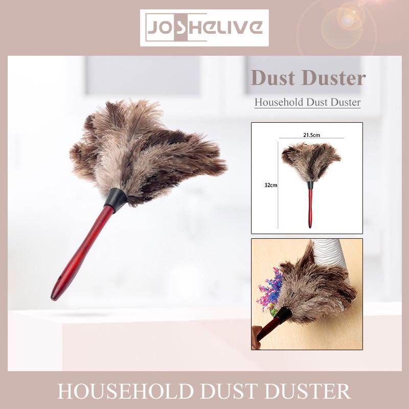Anti-static Ostrich Feather Fur Wooden Handle Brush Duster Dust ...