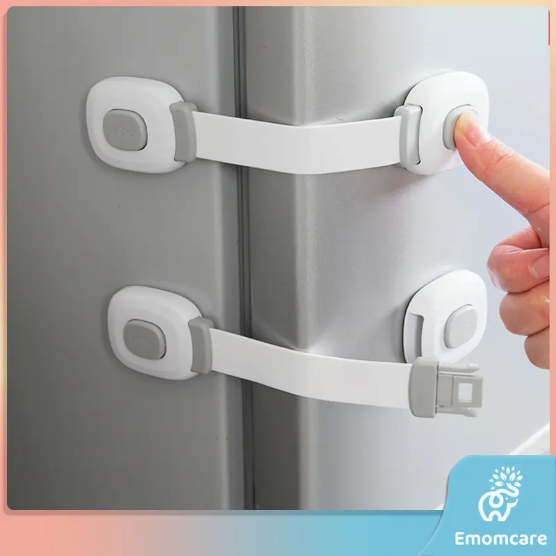 Kunci Pengaman Kulkas / Pintu / Kulkas Adjustable untuk Keselamatan Bayi / Anak 0