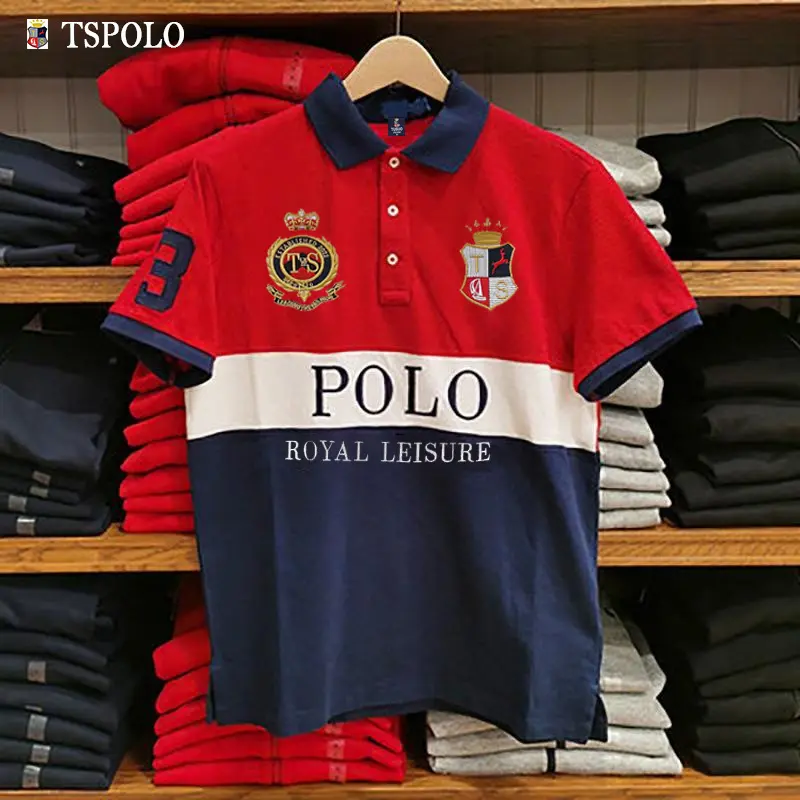 TS Men's Polo Shirts Great Desingers Famouse Brand Royal Leisure Buttons Collar T Shirts Golf Wear Men Clothing