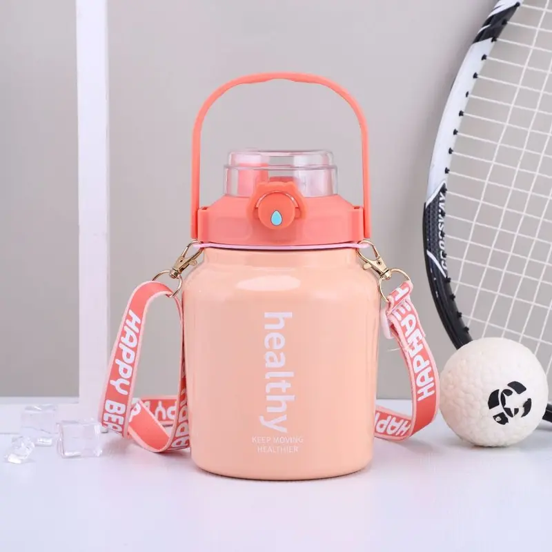 Bình giữ nhiệt inox 316 dung tích 1000ml Healthy giữ nhiệt 12h có quai xách dây đeo, có xịt phun sương trên nắp bình 8